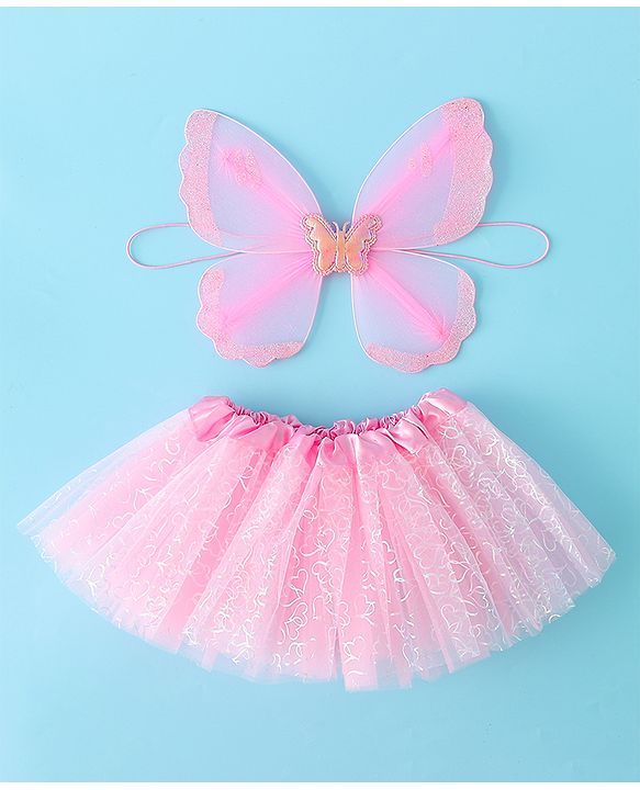 Babyhug Butterfly Wings and Costume Set - Pink