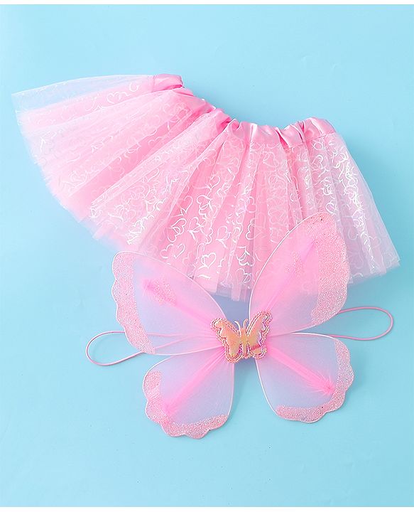 Babyhug Butterfly Wings and Costume Set - Pink