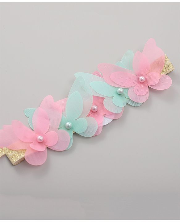 Babyhug Unicorn Costume Set With Headband - Dark Pink