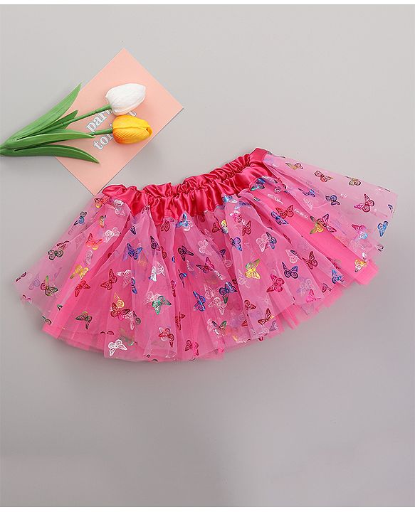 Babyhug Unicorn Costume Set With Headband - Dark Pink