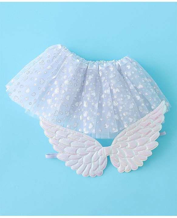 Babyhug Butterfly Wings and Costume Set - White