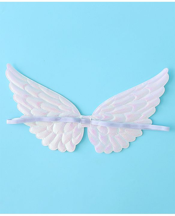 Babyhug Butterfly Wings and Costume Set - White