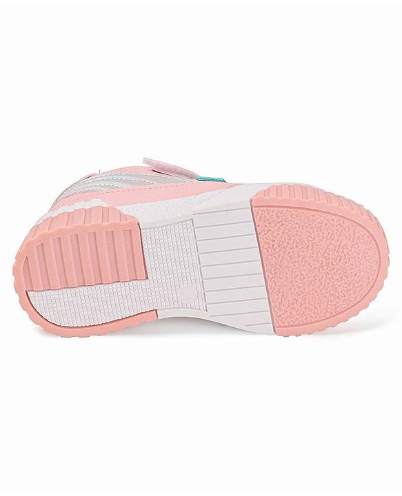 Cute Walk by Babyhug Color Block Sneakers with Velcro Closure - Pink