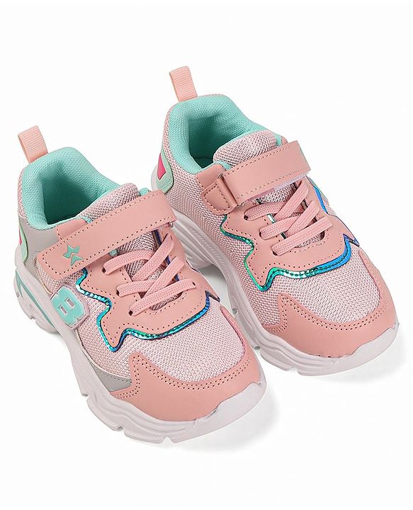 Cute Walk by Babyhug Sneakers With Velcro Closure - Pink