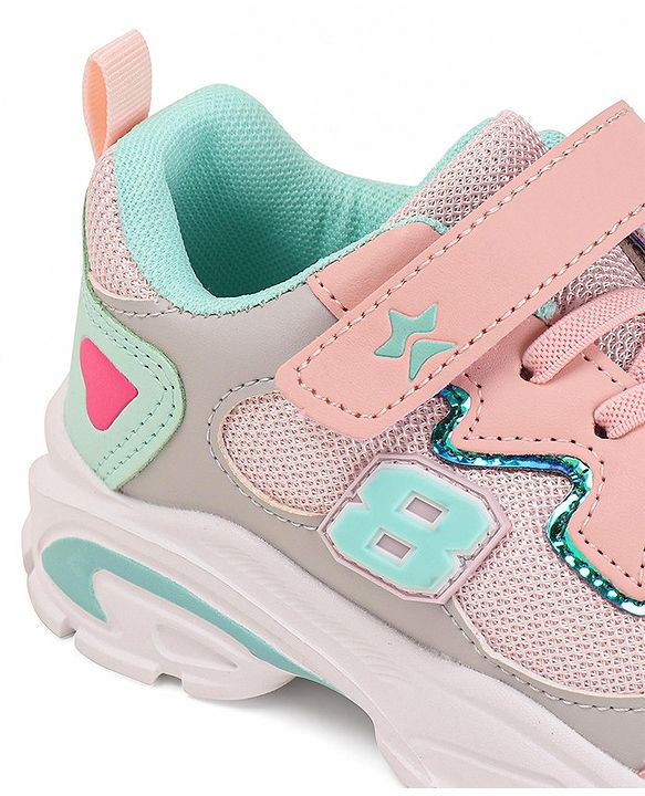 Cute Walk by Babyhug Sneakers With Velcro Closure - Pink