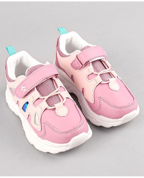Cute Walk by Babyhug Sneakers Shoes With Velcro Closure Solid - Purple