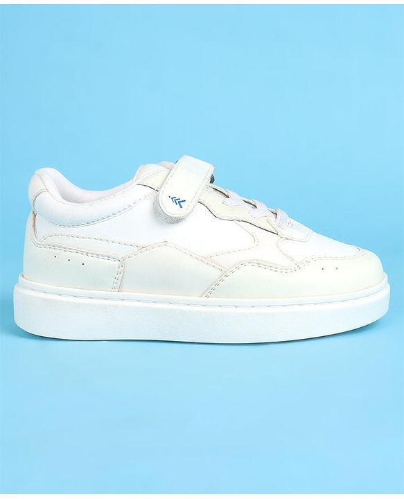 Pine Kids Light weight and Comfortable Casual Shoes with Velcro Closure - White