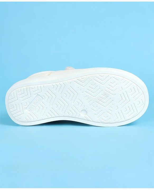 Pine Kids Light weight and Comfortable Casual Shoes with Velcro Closure - White
