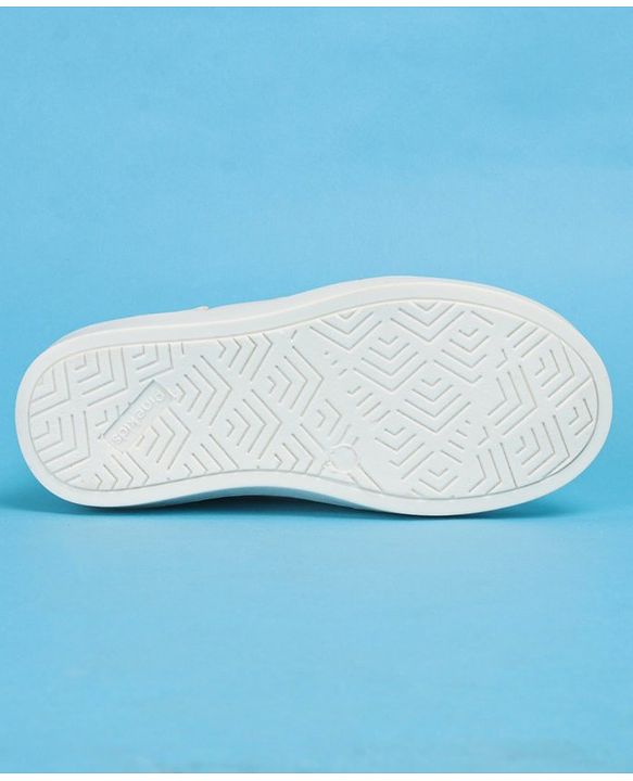 Pine Kids Casual Shoes with Velcro Closure - White & Blue