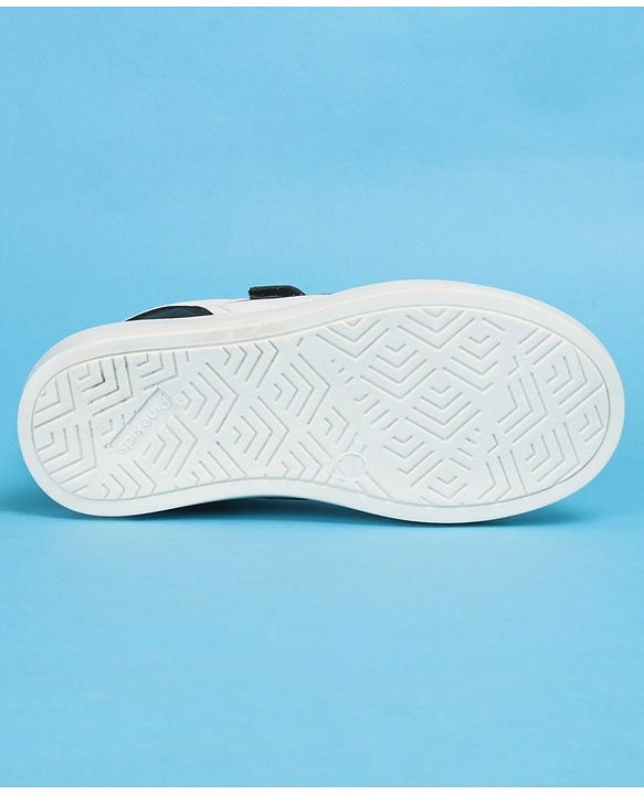 Pine Kids Casual Shoes with Velcro Closure - White & Black