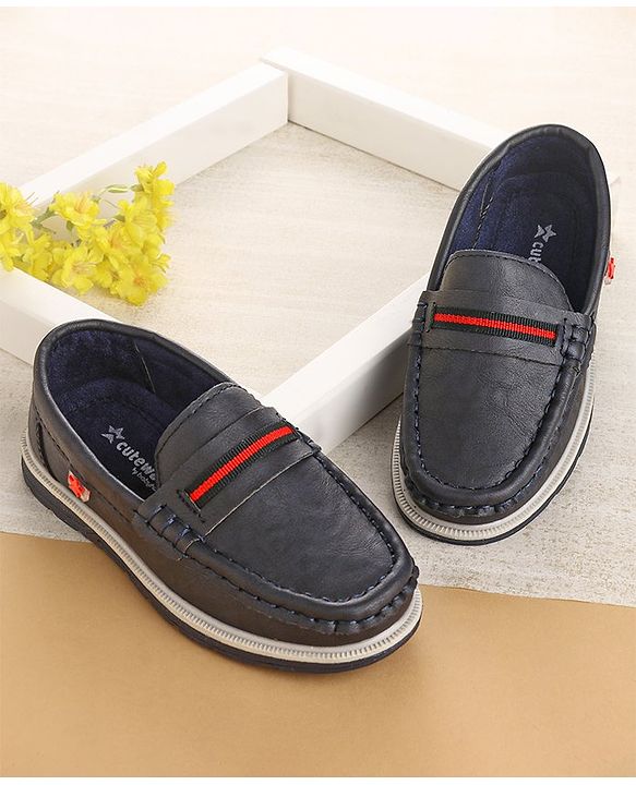 Cute Walk by Babyhug Formal & Partywear Slip On Shoes - Navy Blue