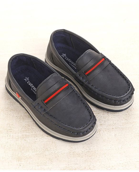 Cute Walk by Babyhug Formal & Partywear Slip On Shoes - Navy Blue