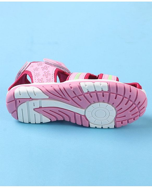 Cute Walk by Babyhug Velcro Closure Sandals  - Pink