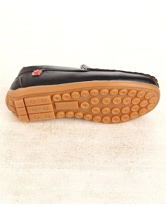 Cute Walk by Babyhug Party Wear Loafer Shoes - Black