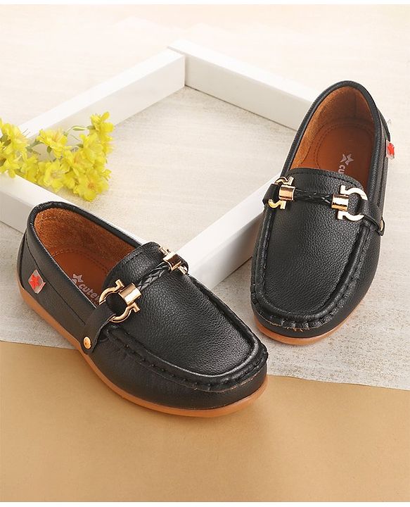 Cute Walk by Babyhug Slip Ons Party Wear Shoes - Navy Blue