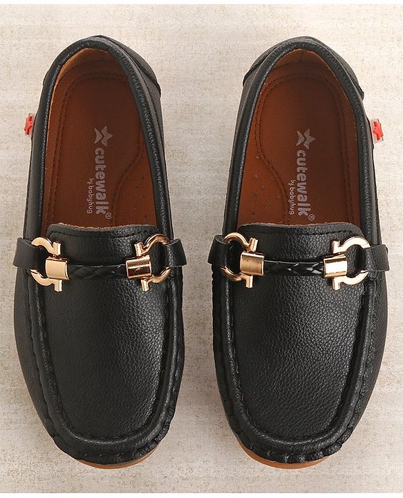 Cute Walk by Babyhug Slip Ons Party Wear Shoes - Navy Blue