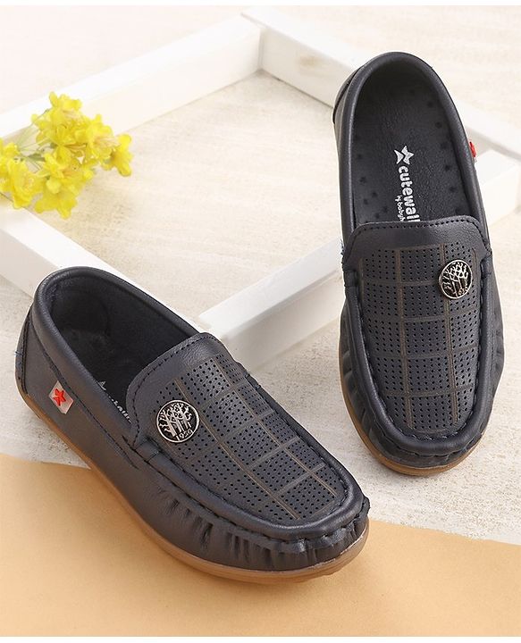 Cute Walk by Babyhug Slip On Loafers - Blue