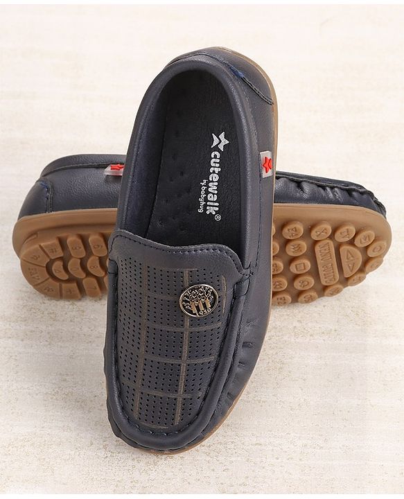 Cute Walk by Babyhug Slip On Loafers - Blue