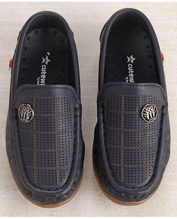 Cute Walk by Babyhug Slip On Loafers - Blue