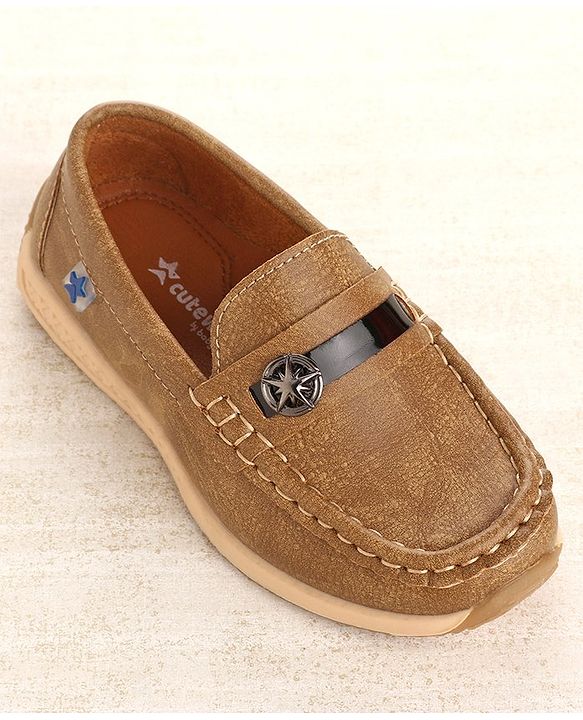 Cute Walk by Babyhug Slip On Formal Wear Shoes - Brown