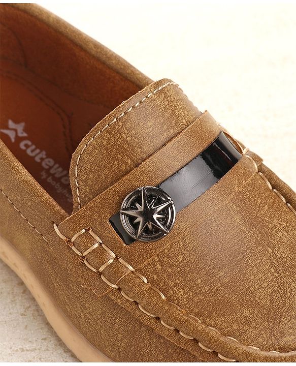 Cute Walk by Babyhug Slip On Formal Wear Shoes - Brown