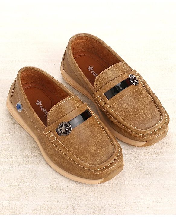 Cute Walk by Babyhug Slip On Formal Wear Shoes - Brown
