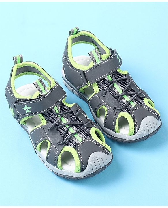 Cute Walk by Babyhug Velcro Closure Casual Sandals - Green