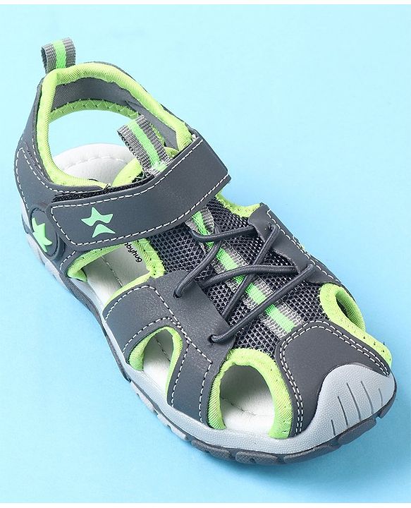 Cute Walk by Babyhug Velcro Closure Casual Sandals - Green