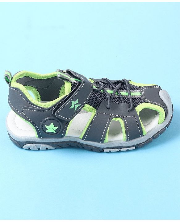 Cute Walk by Babyhug Velcro Closure Casual Sandals - Green
