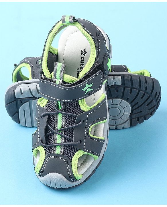 Cute Walk by Babyhug Velcro Closure Casual Sandals - Green