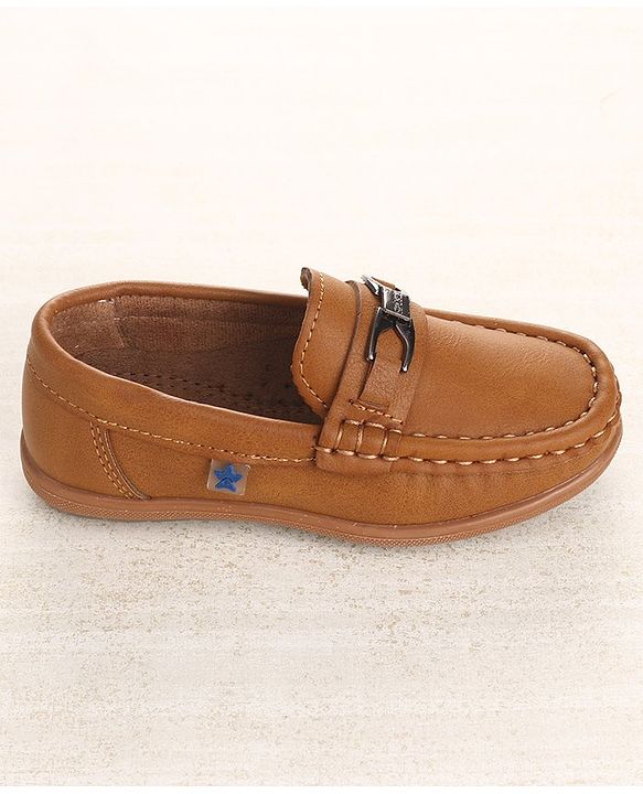 Cute Walk by Babyhug Party Wear Slip On Shoes - Navy Blue