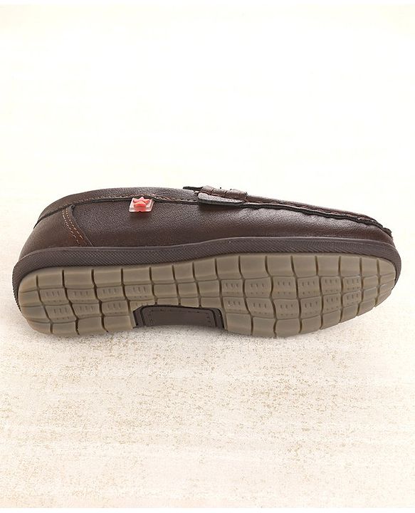 Cute Walk by Babyhug Slip On Formal & Partywear Shoes with Applique - Coffee