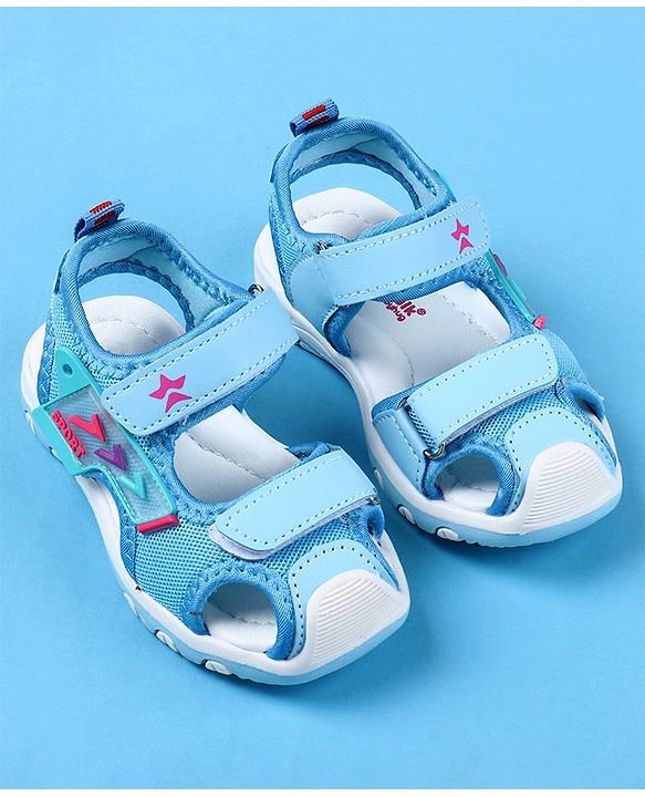 Cute Walk by Babyhug Sandals With Velcro Closure - Blue