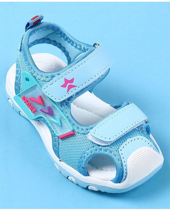Cute Walk by Babyhug Sandals With Velcro Closure - Blue