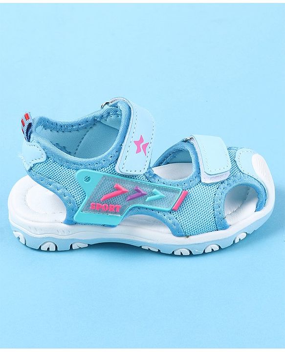 Cute Walk by Babyhug Sandals With Velcro Closure - Blue