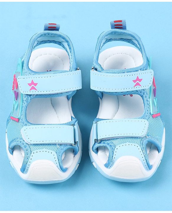 Cute Walk by Babyhug Sandals With Velcro Closure - Blue