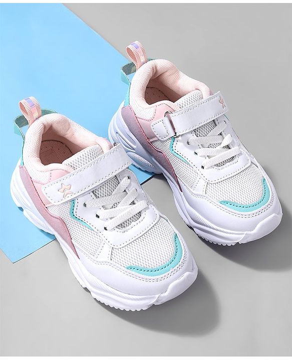 Cute Walk by Babyhug Velcro Closure Sneakers - Pink