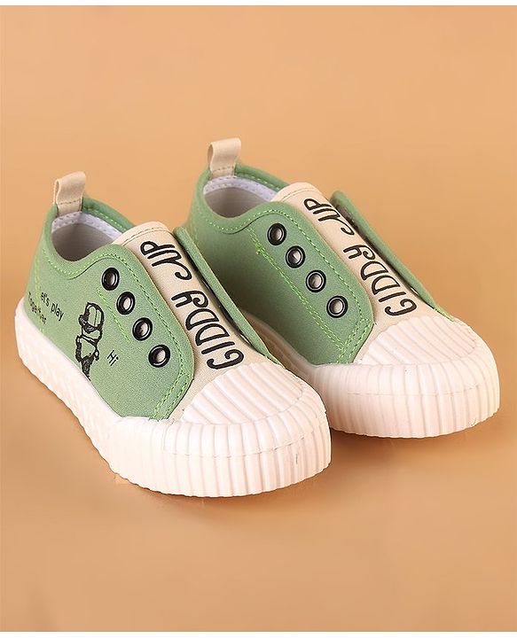 Cute Walk by Babyhug Slip On Style Canvas Casual Shoes - Green