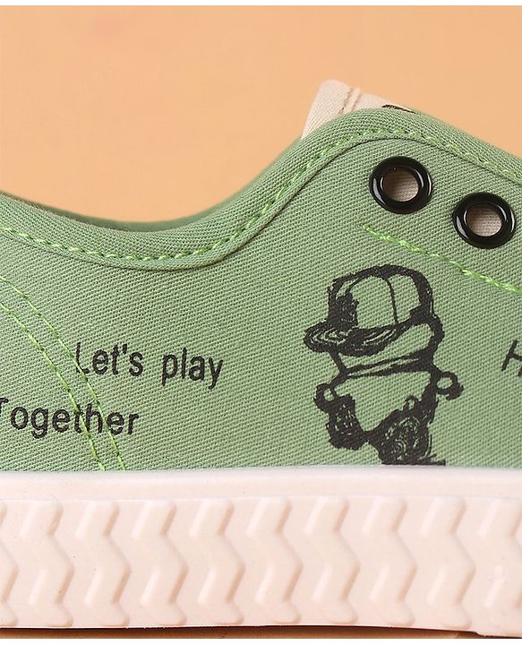 Cute Walk by Babyhug Slip On Style Canvas Casual Shoes - Green