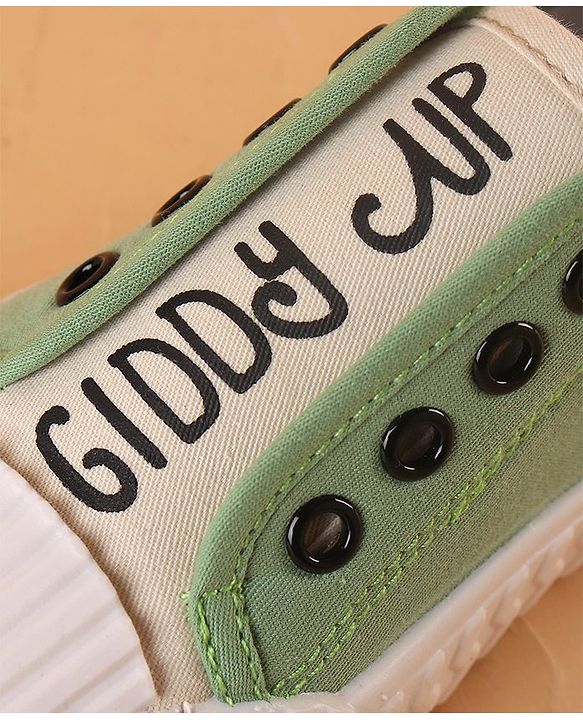 Cute Walk by Babyhug Slip On Style Canvas Casual Shoes - Green