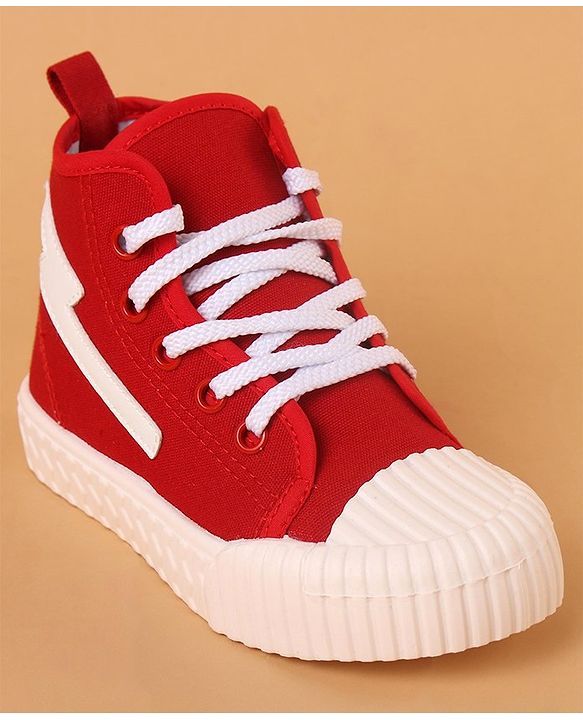 Cute Walk by Babyhug Lace Up Casual Shoes - Red