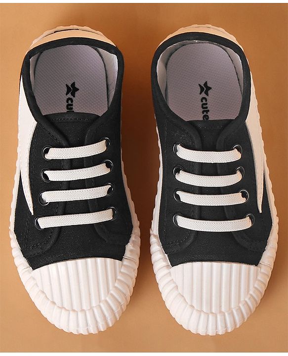 Cute Walk by Babyhug Lace Up Casual Shoes -  Black