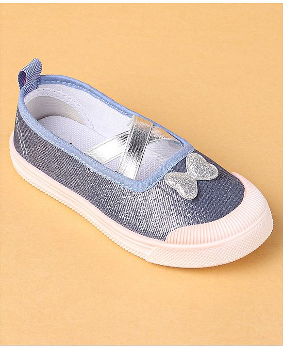 Cute Walk by Babyhug Slip On Casual Shoes Bow Applique - Blue