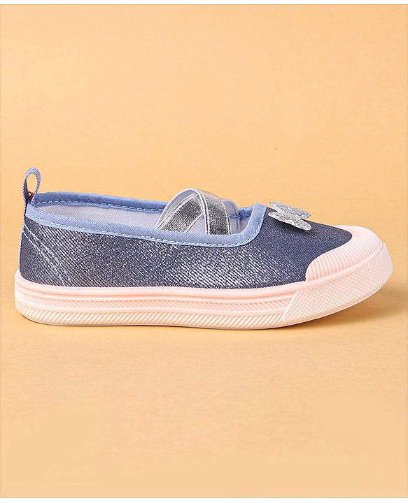 Cute Walk by Babyhug Slip On Casual Shoes Bow Applique - Blue
