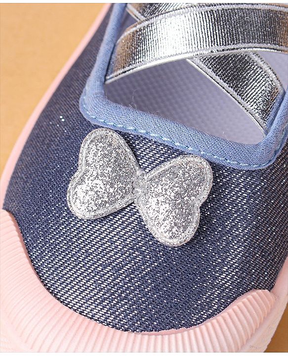 Cute Walk by Babyhug Slip On Casual Shoes Bow Applique - Blue