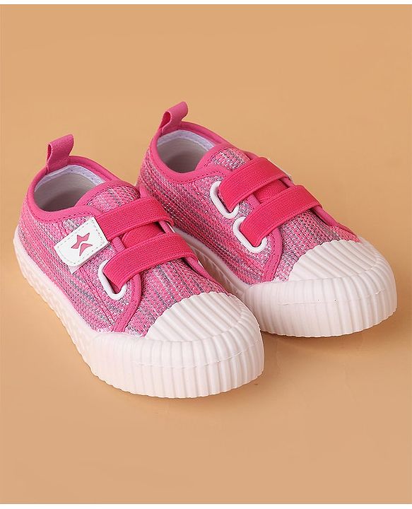 Cute Walk by Babyhug Casual Shoes With Velcro Closure - Pink