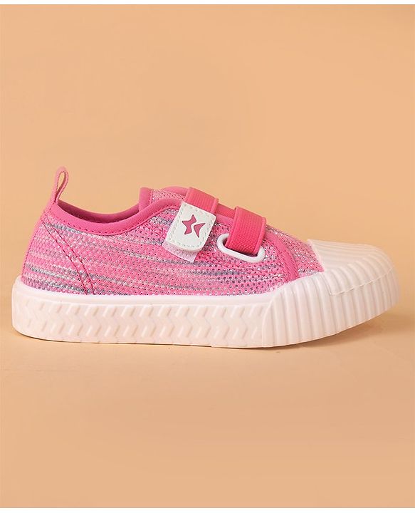 Cute Walk by Babyhug Casual Shoes With Velcro Closure - Pink