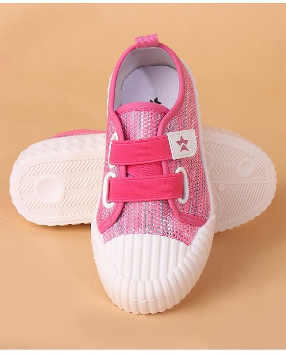 Cute Walk by Babyhug Casual Shoes With Velcro Closure - Pink