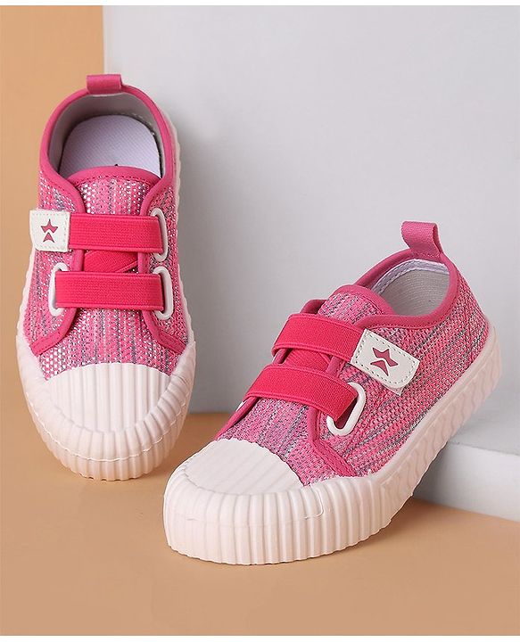 Cute Walk by Babyhug Casual Shoes With Velcro Closure - Pink