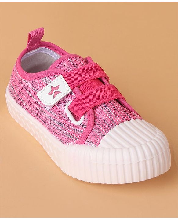 Cute Walk by Babyhug Casual Shoes With Velcro Closure - Pink